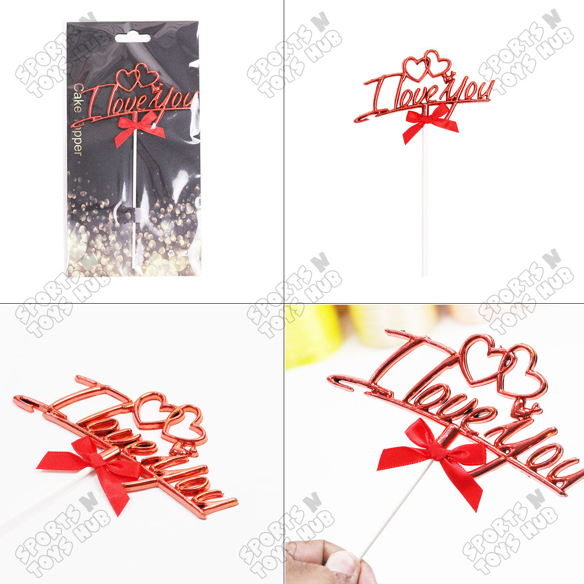 I Love You 3D Cake Topper