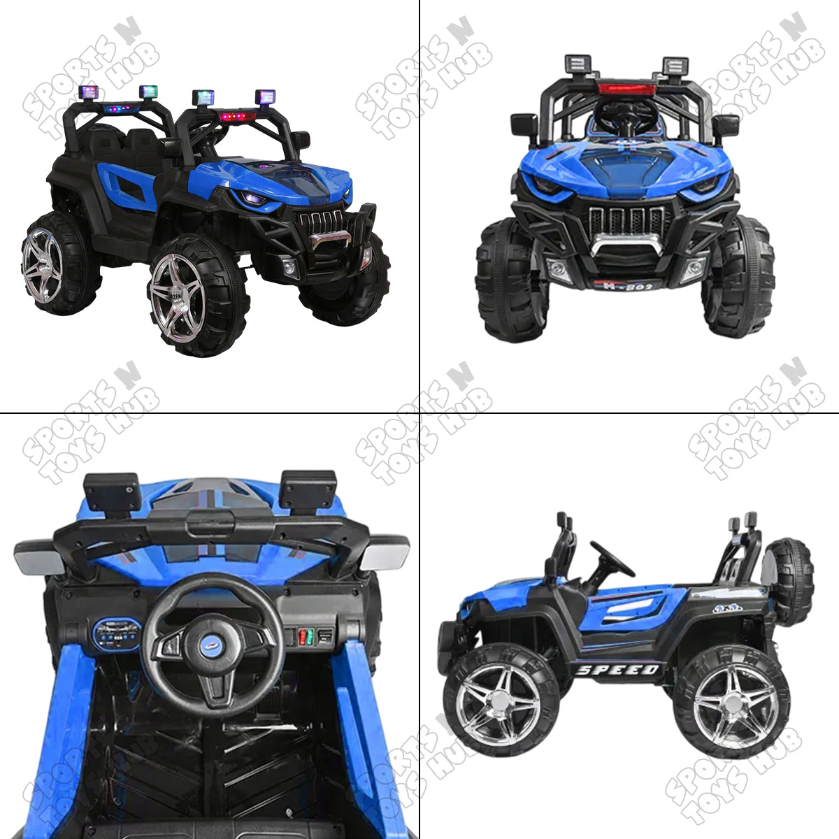 Lagender Off Road Style Jeep - Kids Ride on Battery Operated Electric Car With Lights & Music