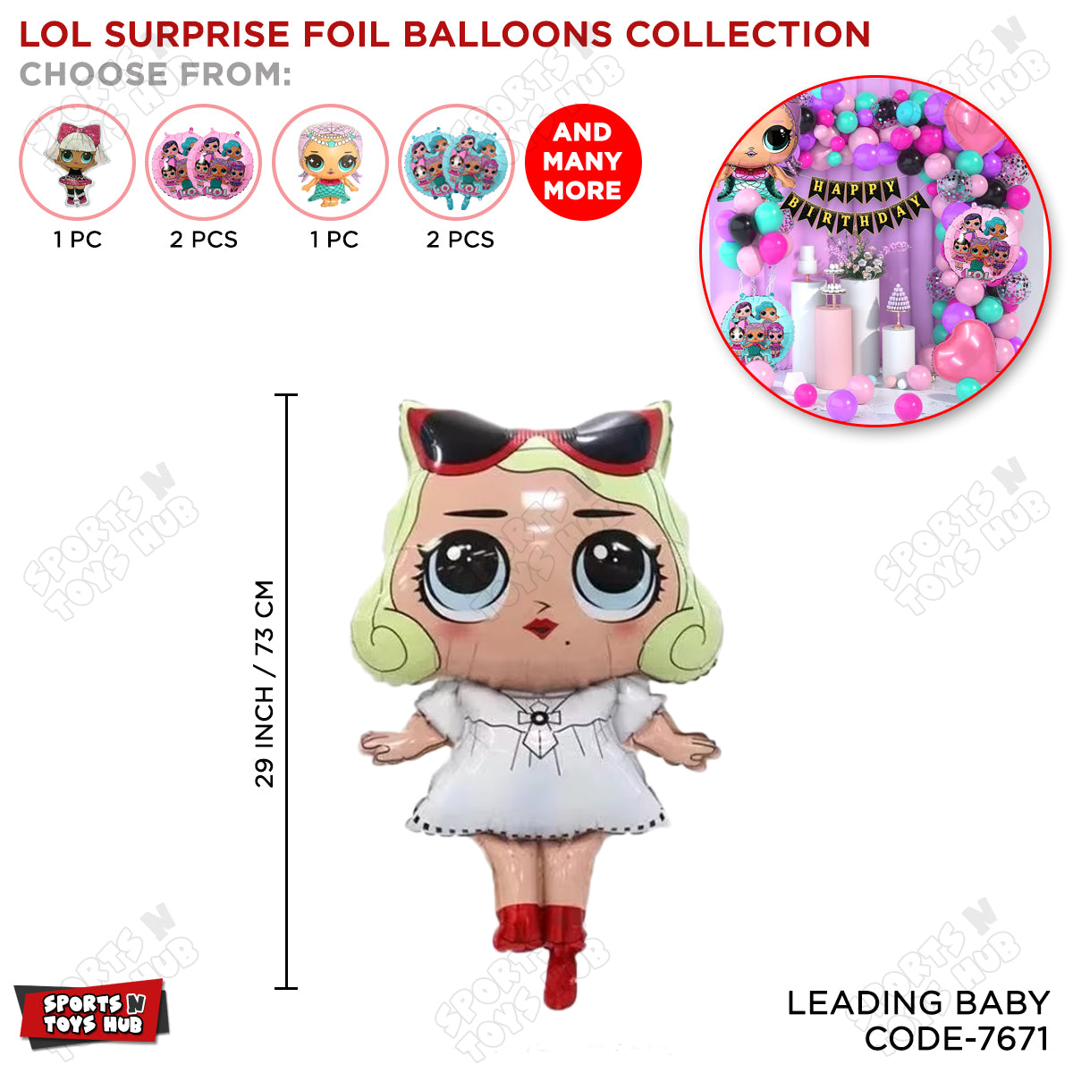 Leading Baby Cartoon Foil Balloon
