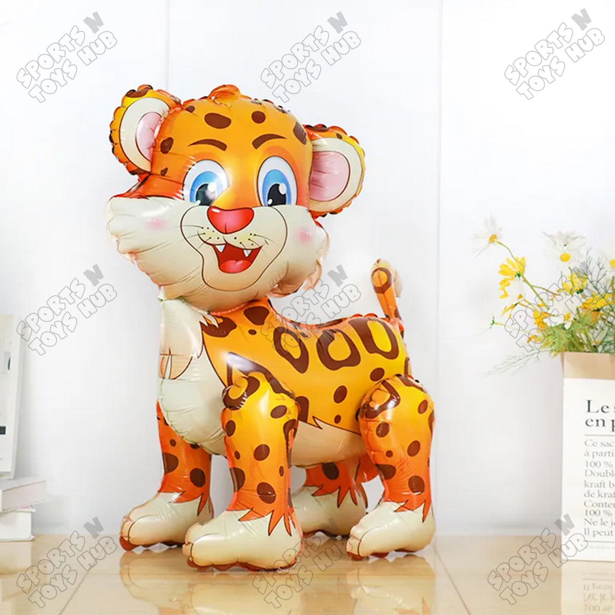 4D Tiger Foil Balloon 61x57 CM