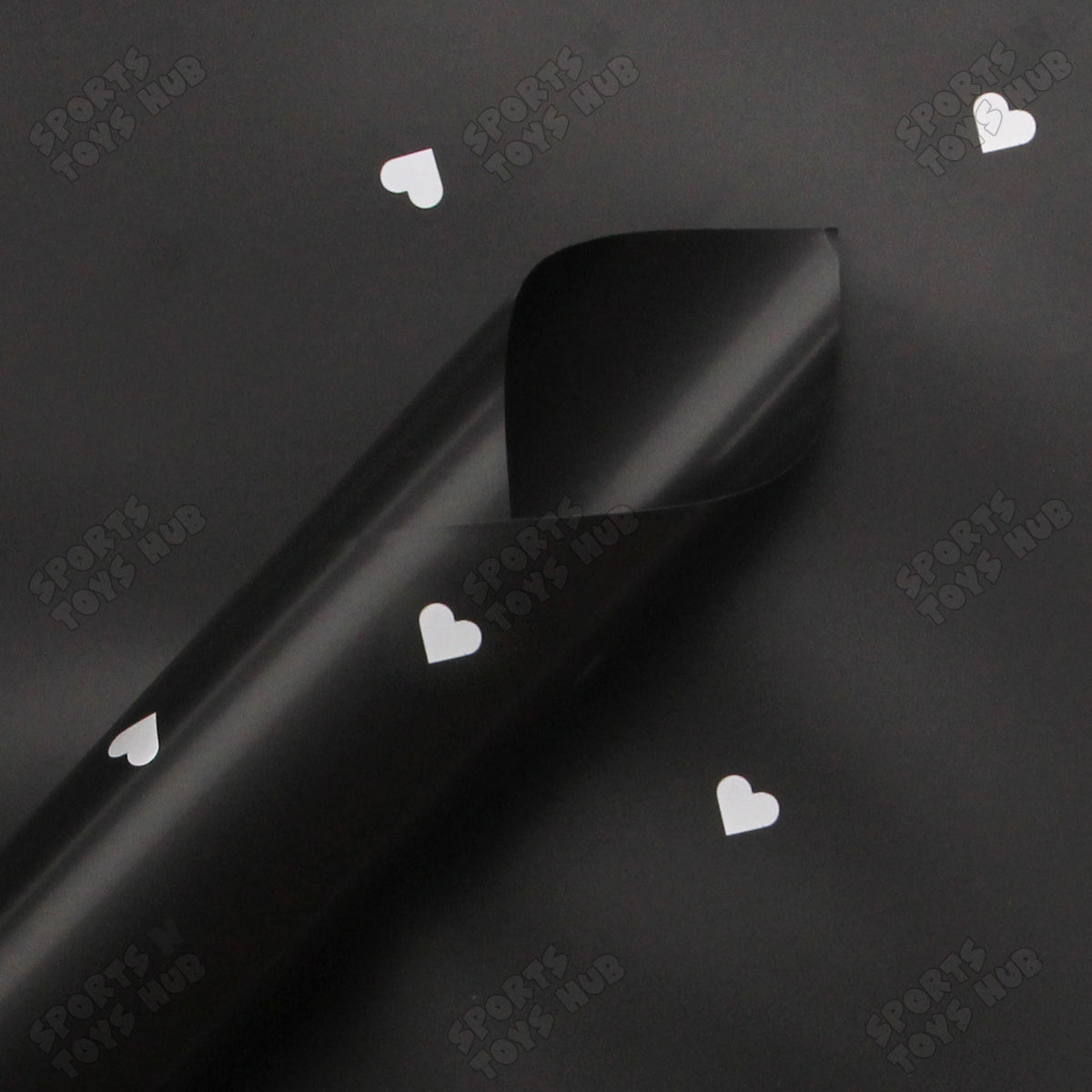 Love Heart Printed Solid Opaque Flower Bouquet Sheets - 20 Sheets
