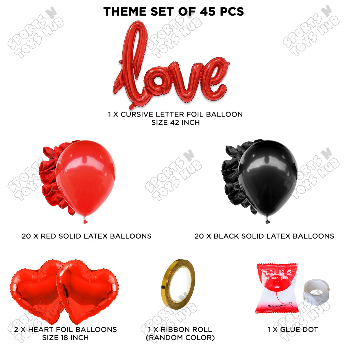 Love Cursive Foil Letter Garland Theme Collection