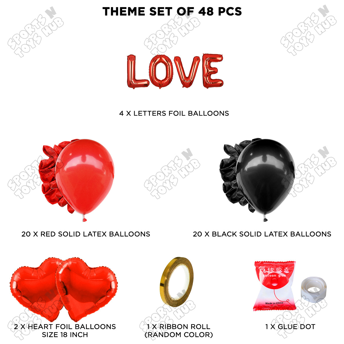 Love Foil Letter Garland Theme Collection