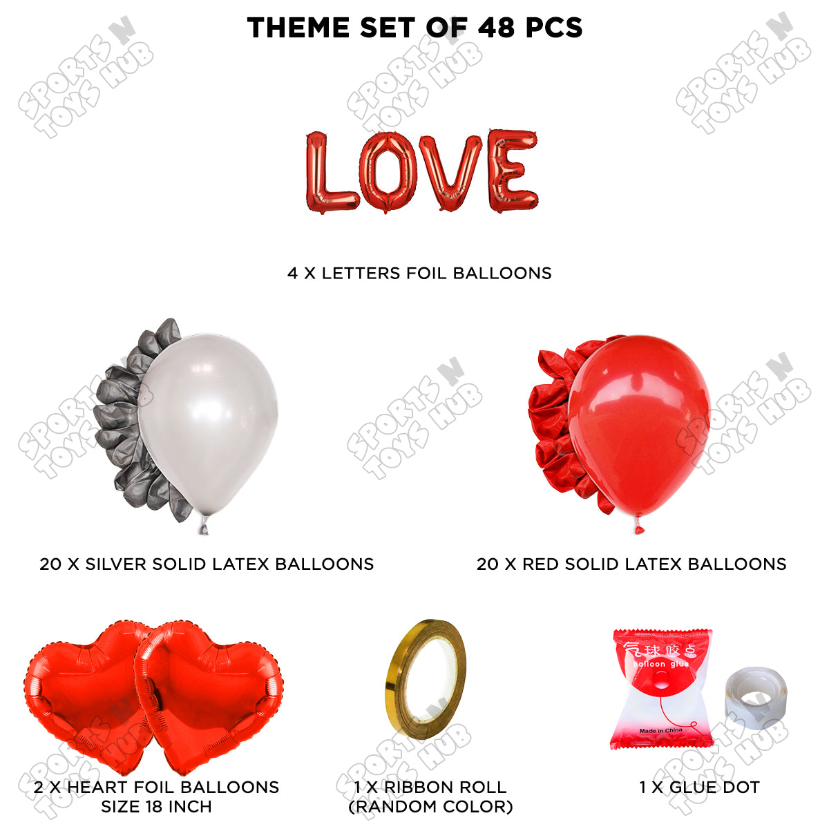 Love Foil Letter Garland Theme Collection