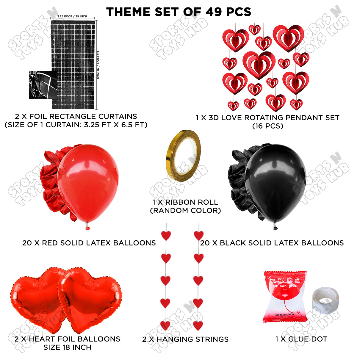3D Heart Shape Pendent Theme Collection