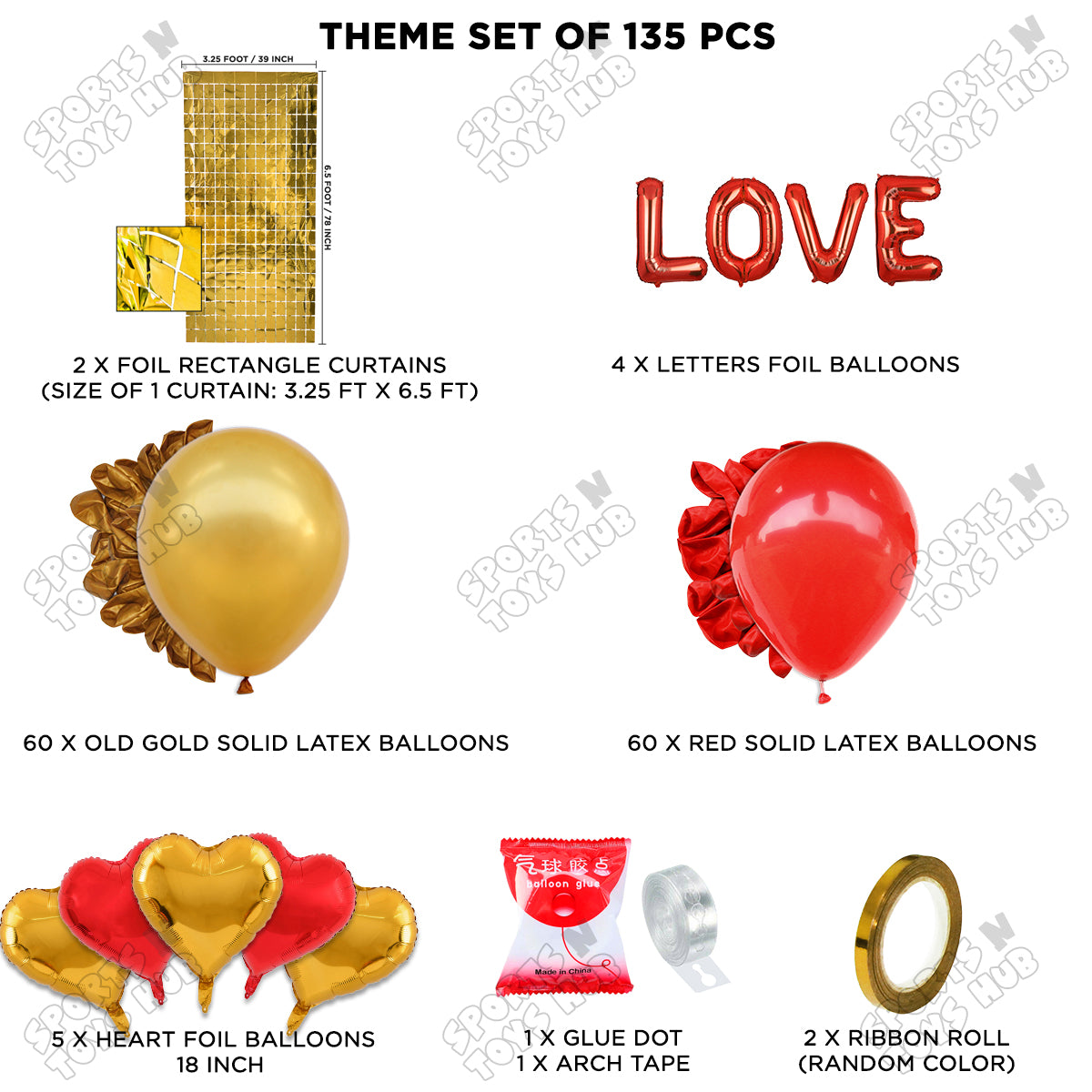 Love Foil Letter Arch Theme Collection