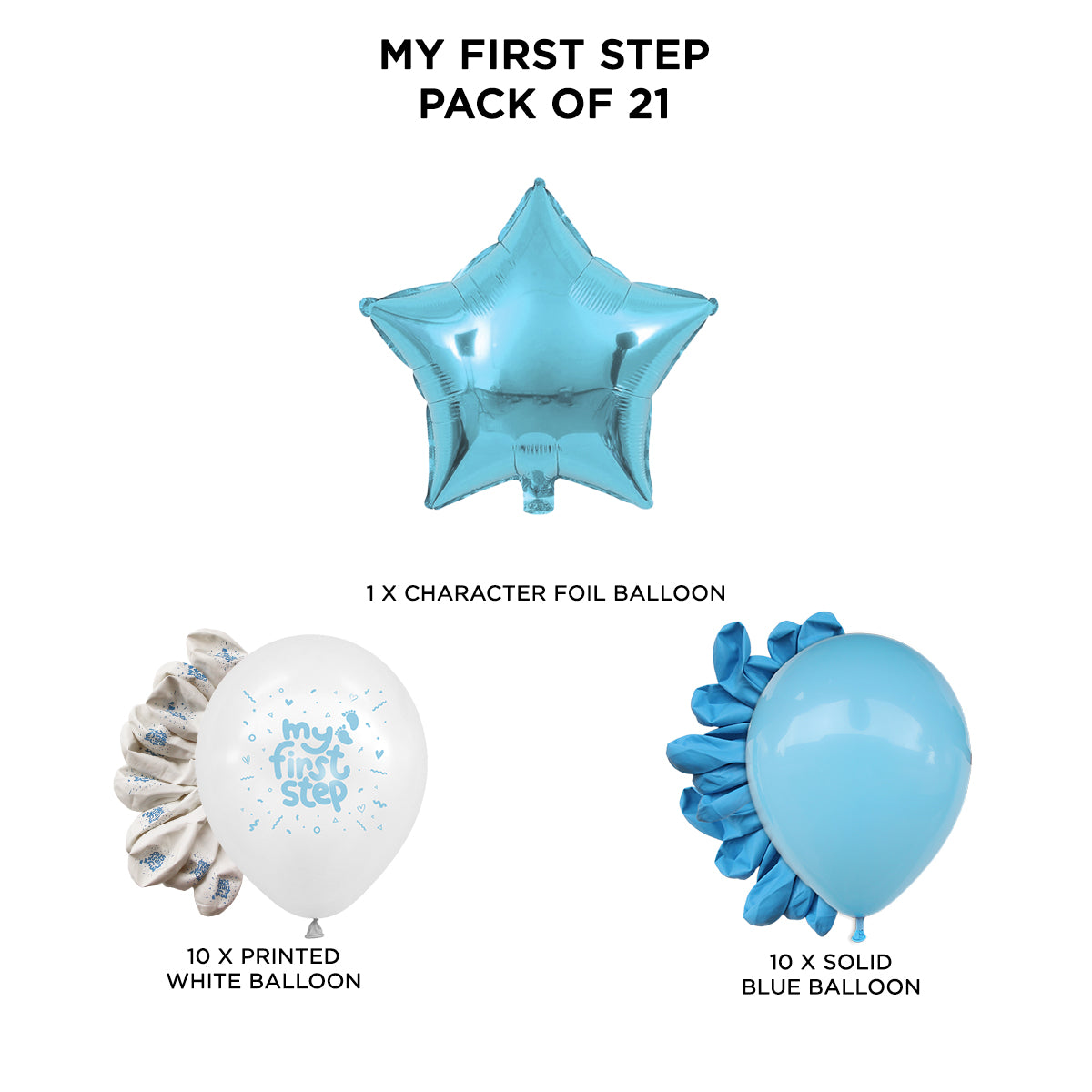 First Step Boy Printed Balloon Collection