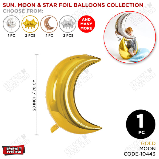 Crescent Moon Foil Balloon