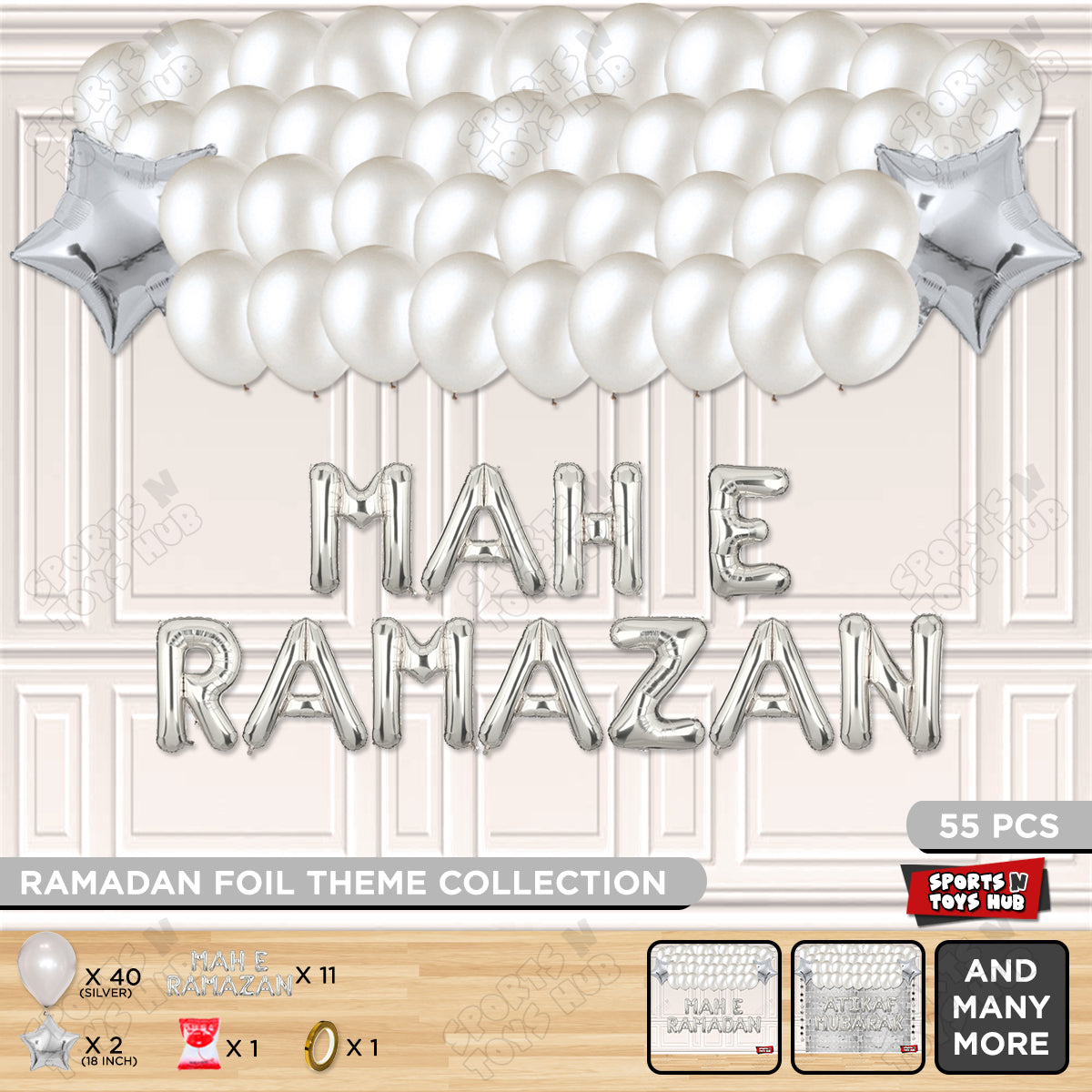 Mah E Ramazan Foil Balloon Garland Theme Collection