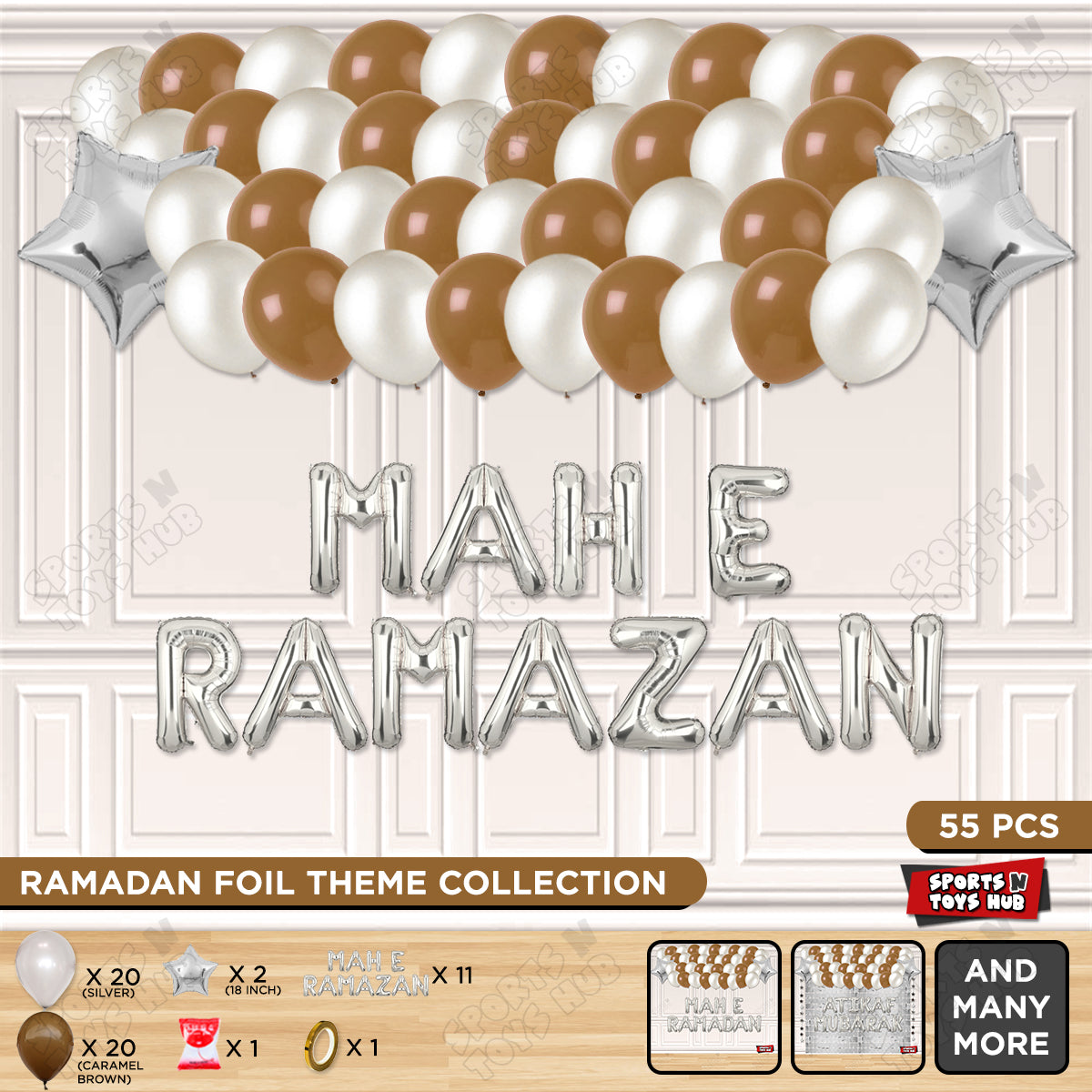 Mah E Ramazan Foil Balloon Garland Theme Collection