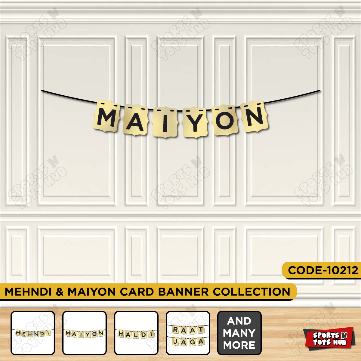 Maiyo Gold Shinny Card Banner