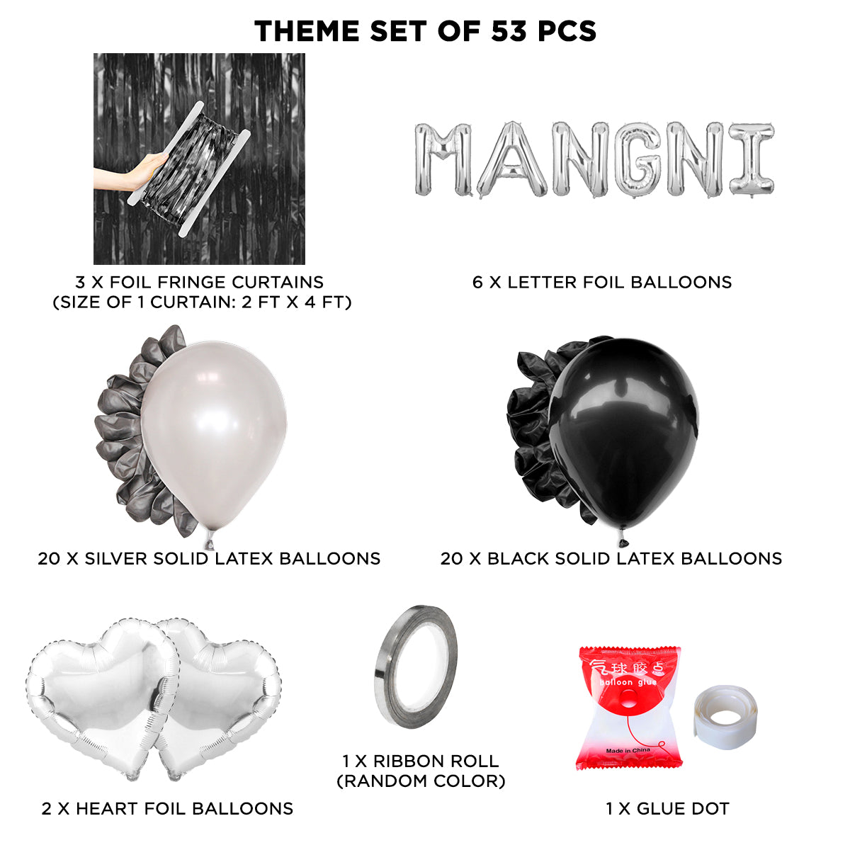 Mangni Letter Theme With Curtain