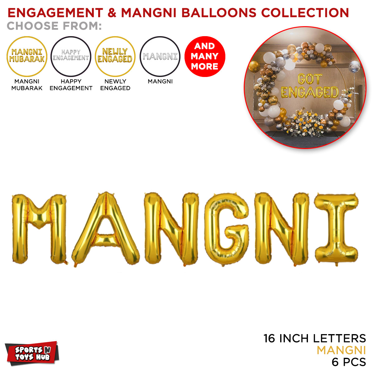 Mangni Foil Letter Collection