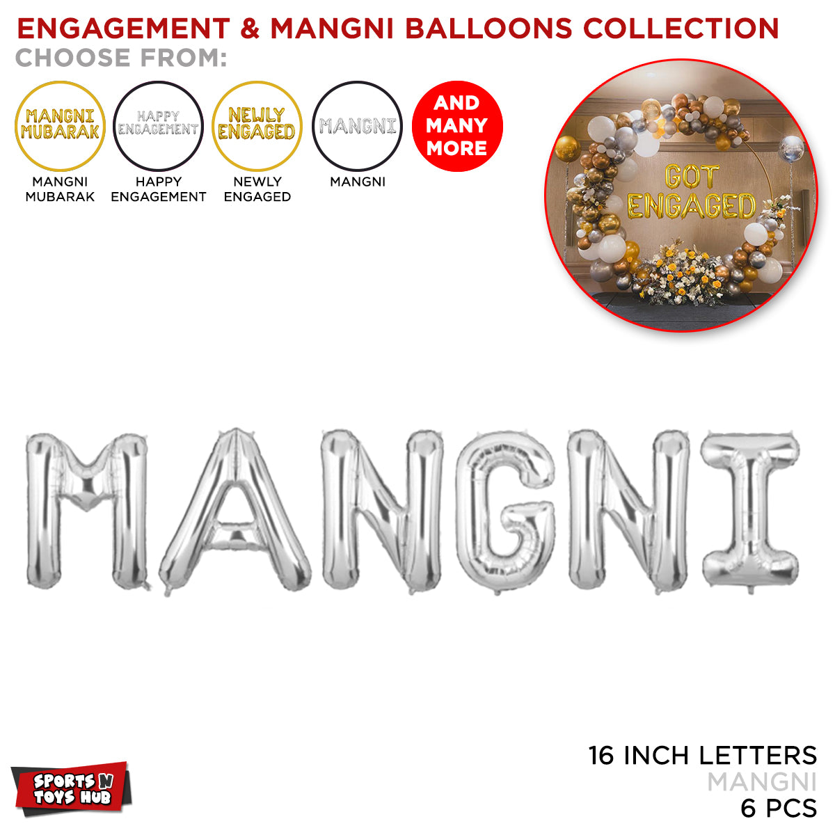Mangni Foil Letter Collection