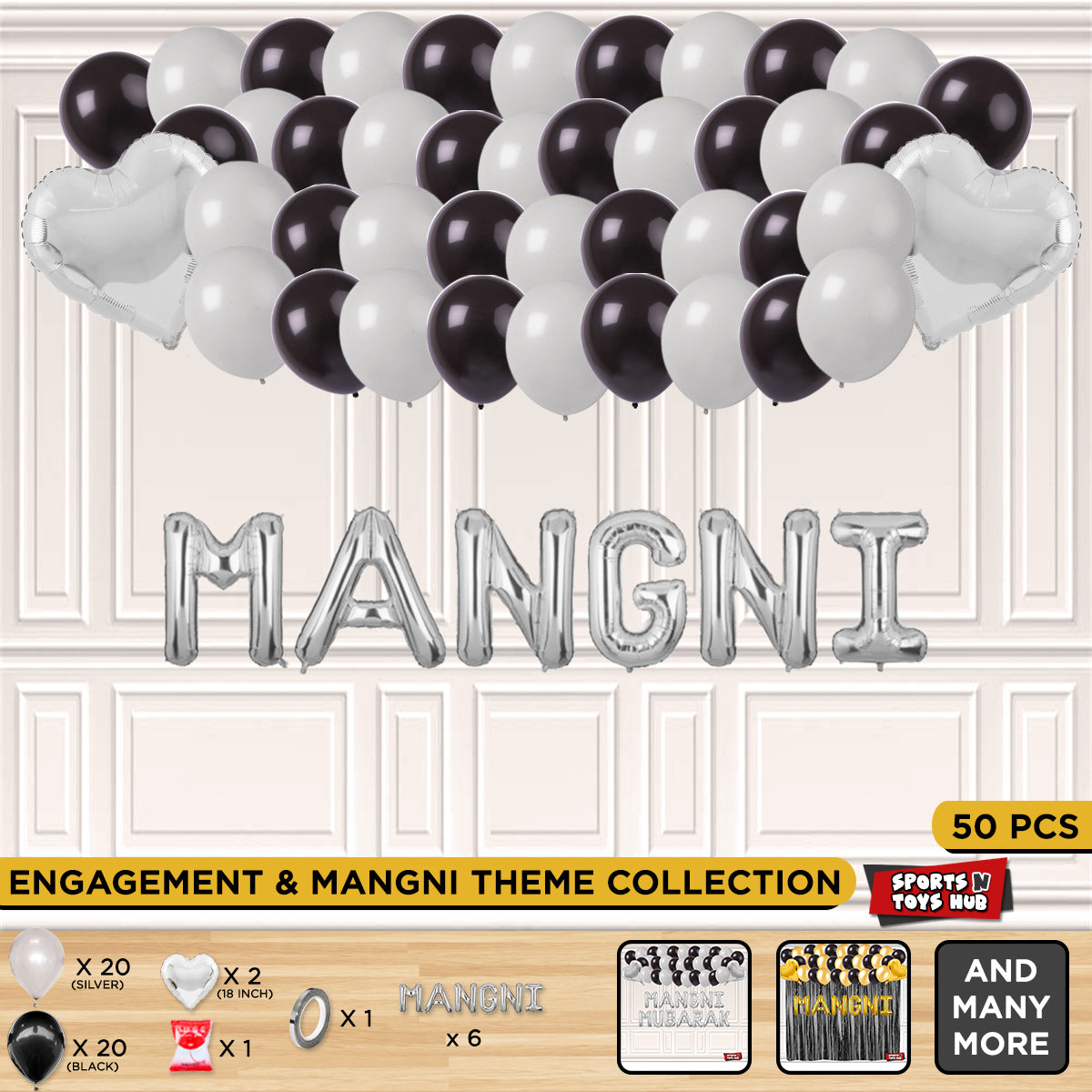 Mangni Letter Theme Without Curtain