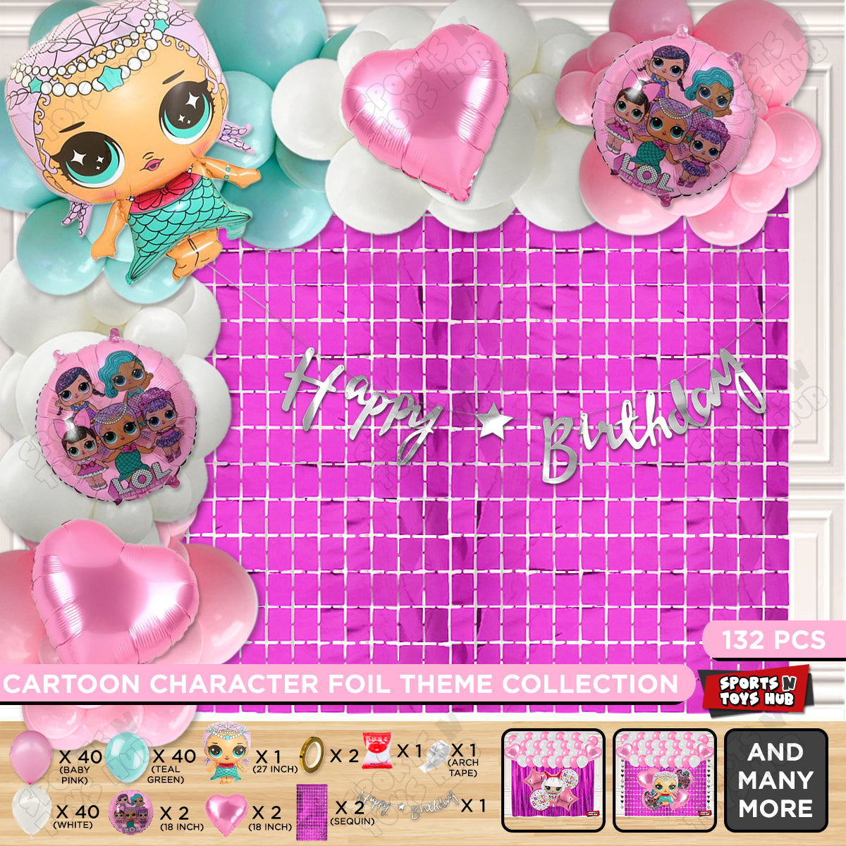 L.0.L Merbaby Cursive Banner Arch Theme Collection