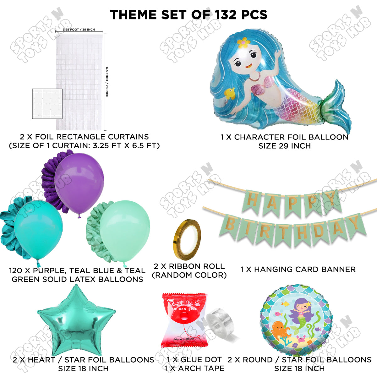 Mermaid Card Banner Arch Theme Collection