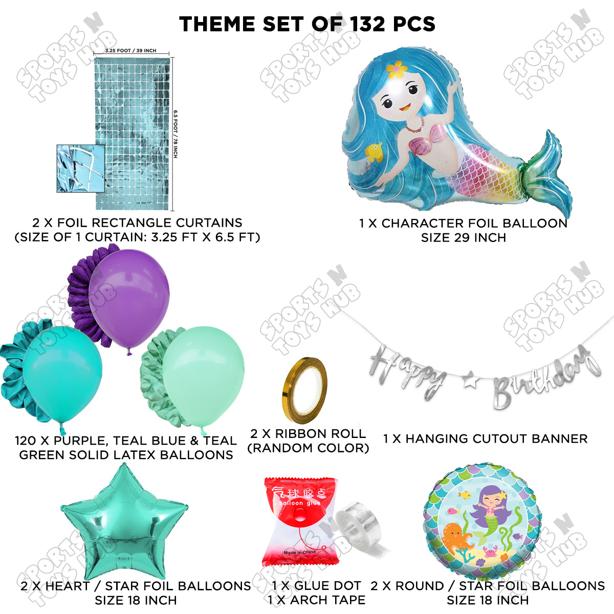 Mermaid Cursive Banner Arch Theme Collection