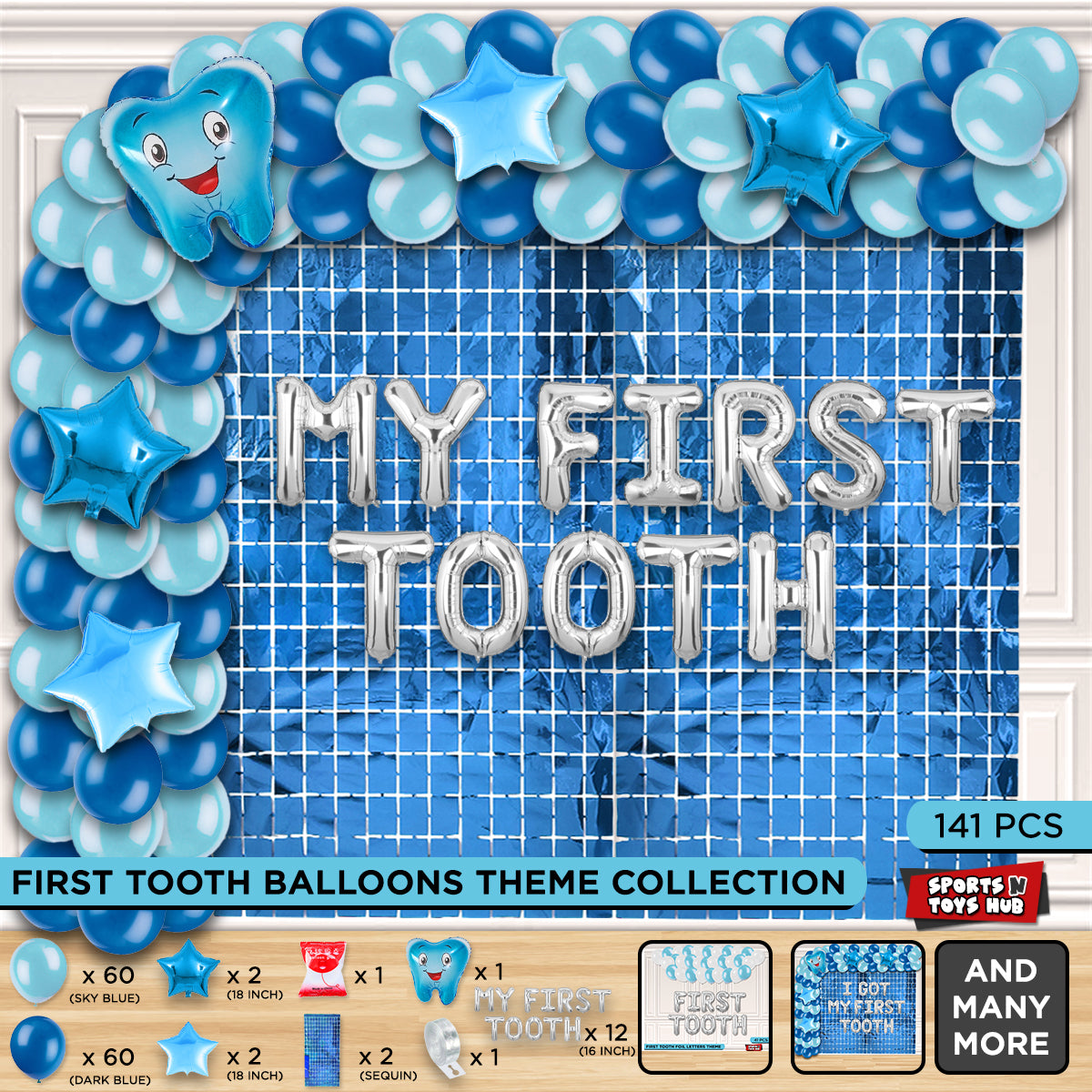 First Tooth Foil Letters Arch Theme