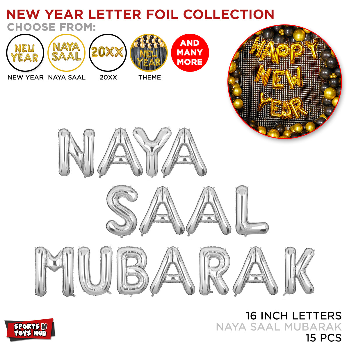 Naya Saal Foil Letter Collection