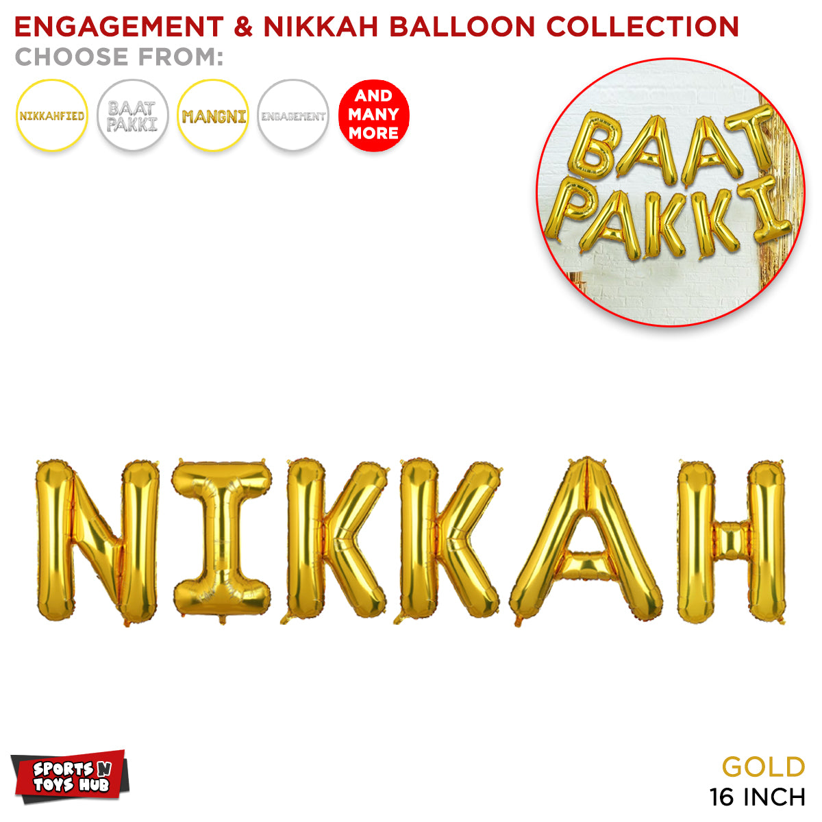 Nikkah Foil Letter Collection