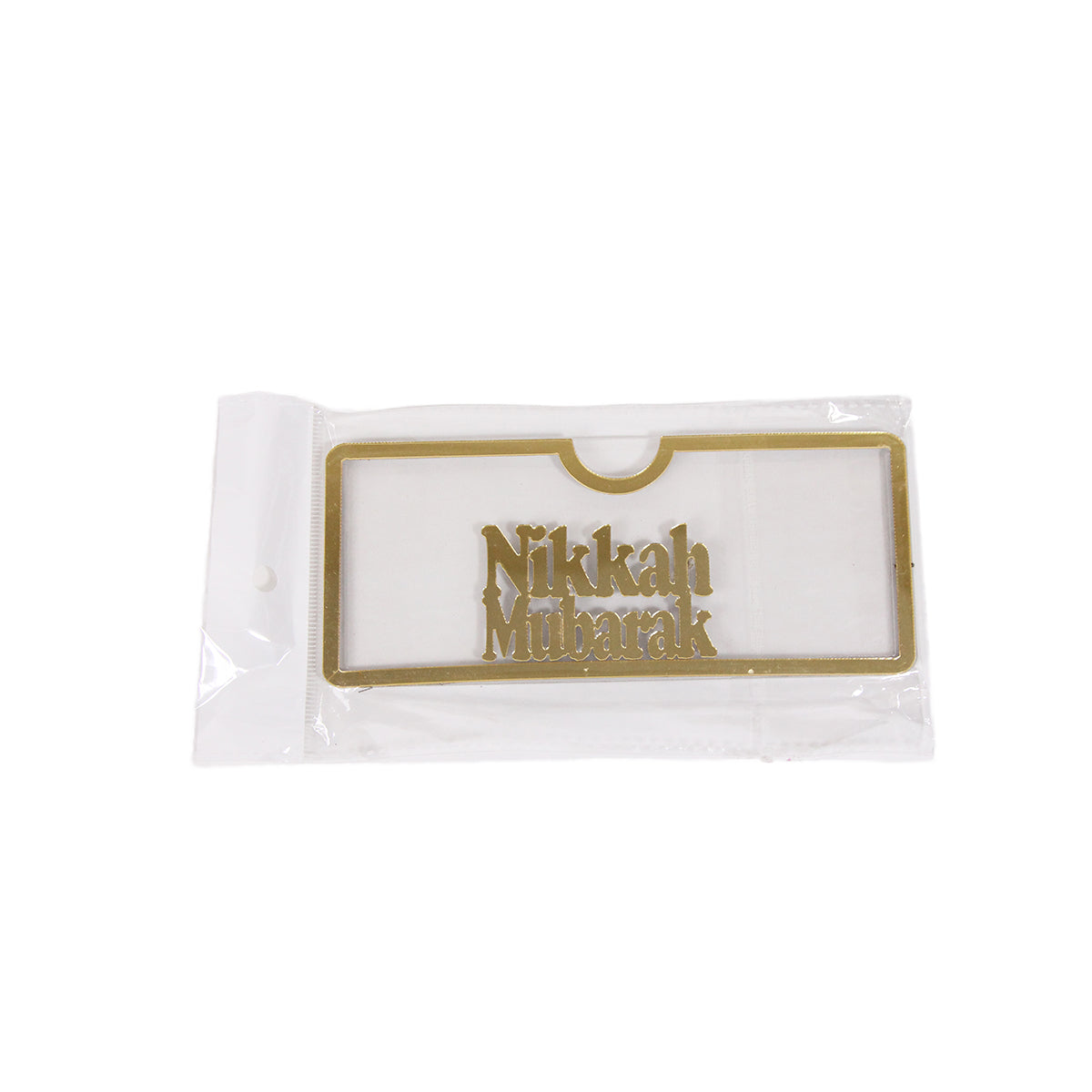 Nikkah Mubarak Acrylic Money Envelope