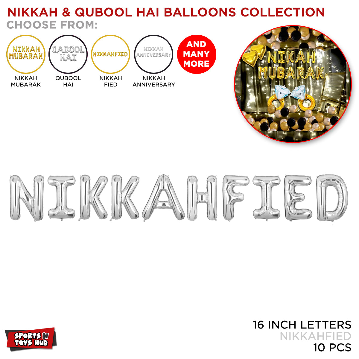 Nikkah Field Foil Letter Collection