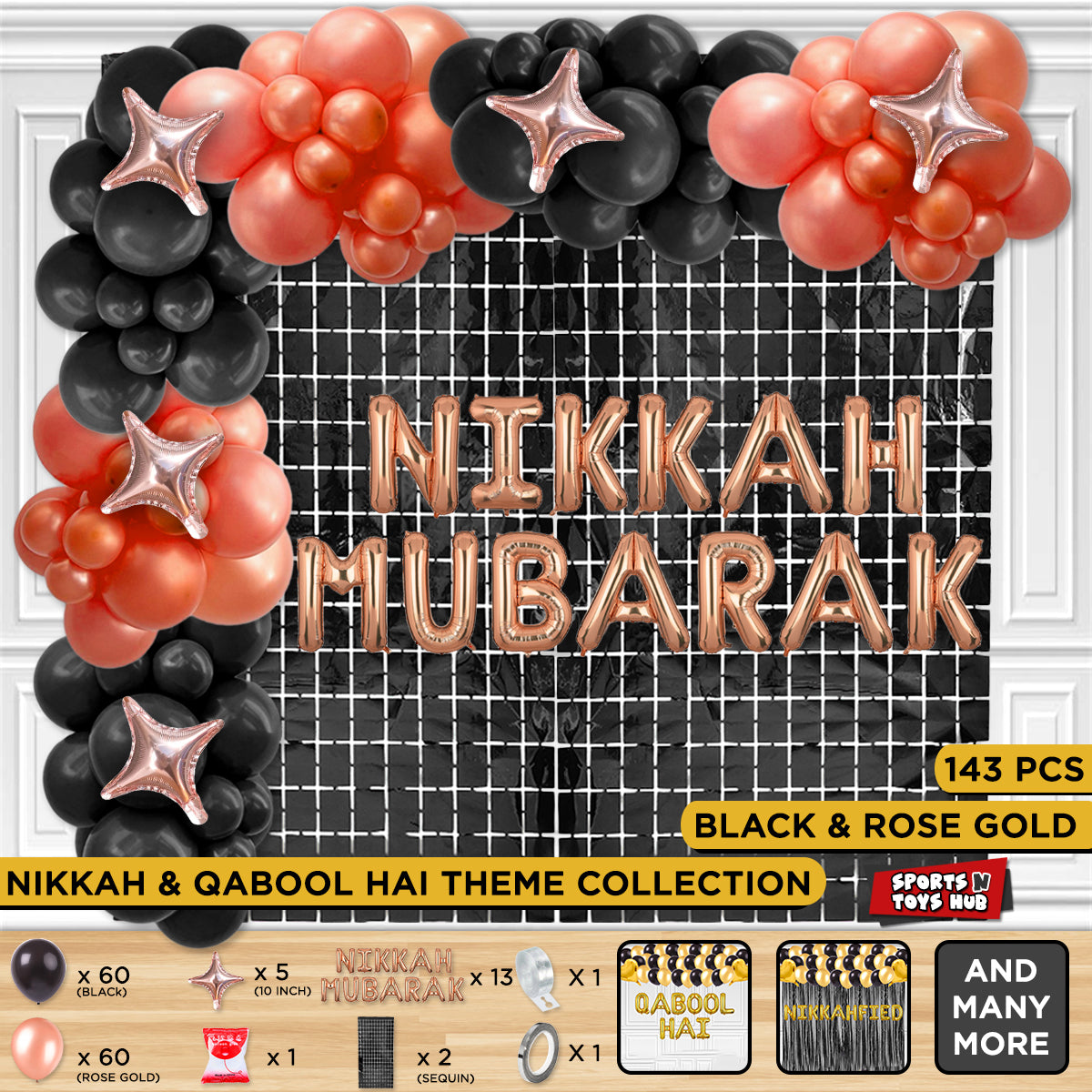 Nikkah Mubarak Letter Arch Theme
