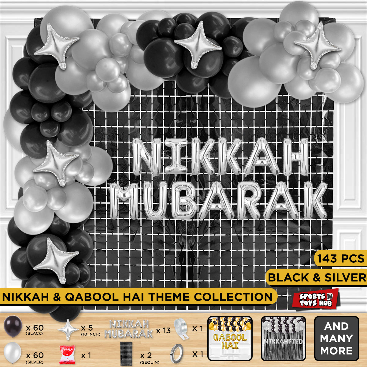 Nikkah Mubarak Letter Arch Theme