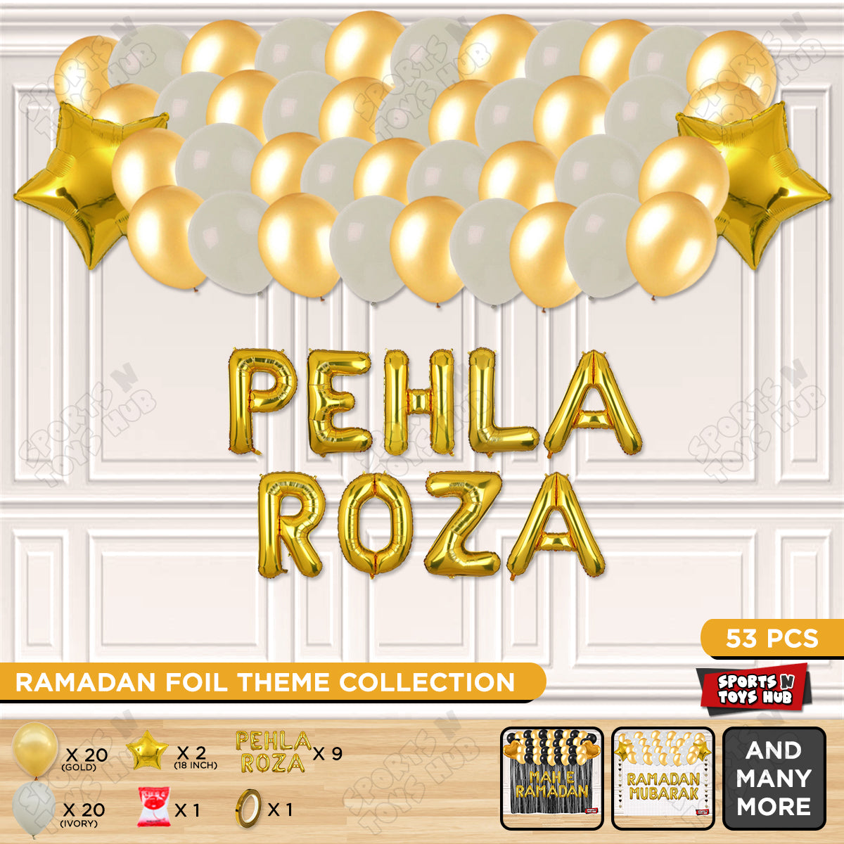 Pehla Roza Foil Balloon Garland Theme Collection
