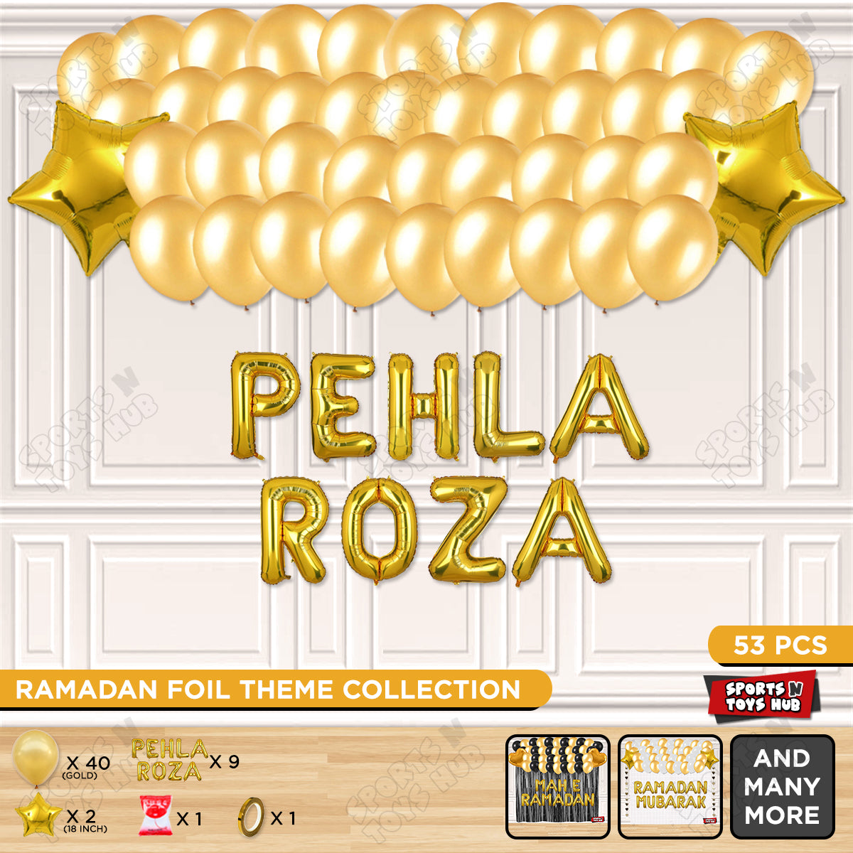 Pehla Roza Foil Balloon Garland Theme Collection