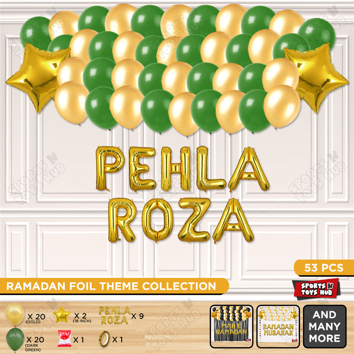 Pehla Roza Foil Balloon Garland Theme Collection