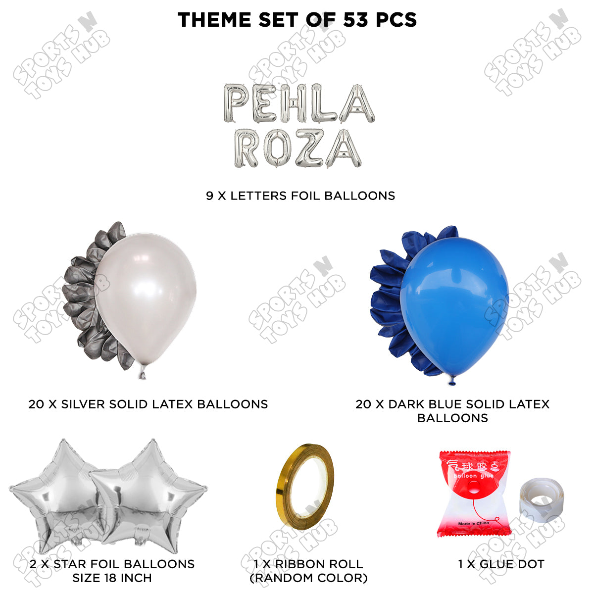 Pehla Roza Foil Balloon Garland Theme Collection