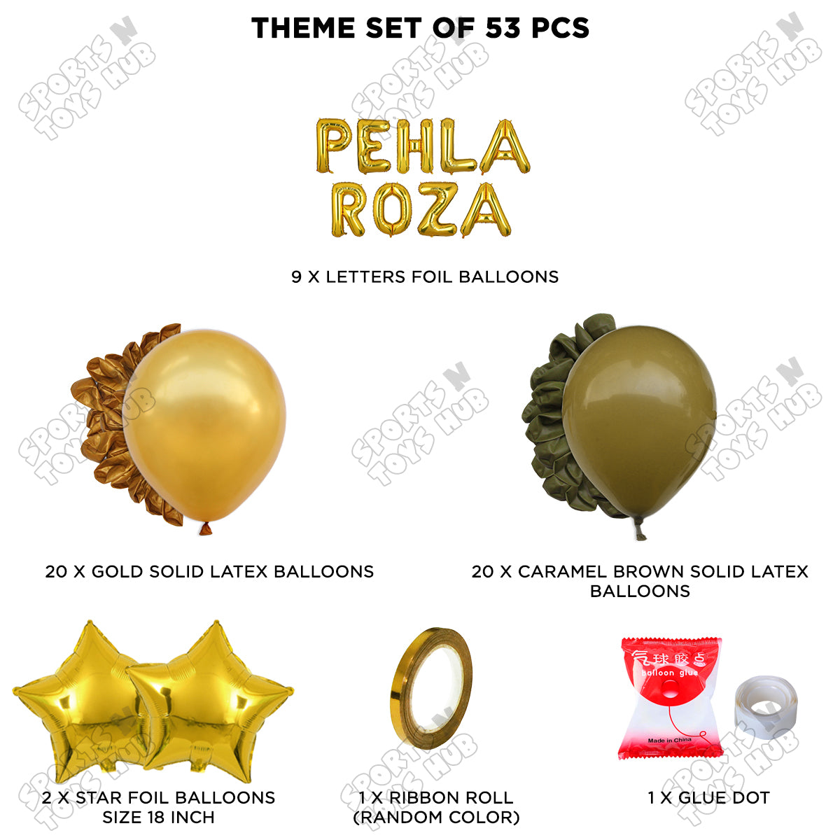 Pehla Roza Foil Balloon Garland Theme Collection