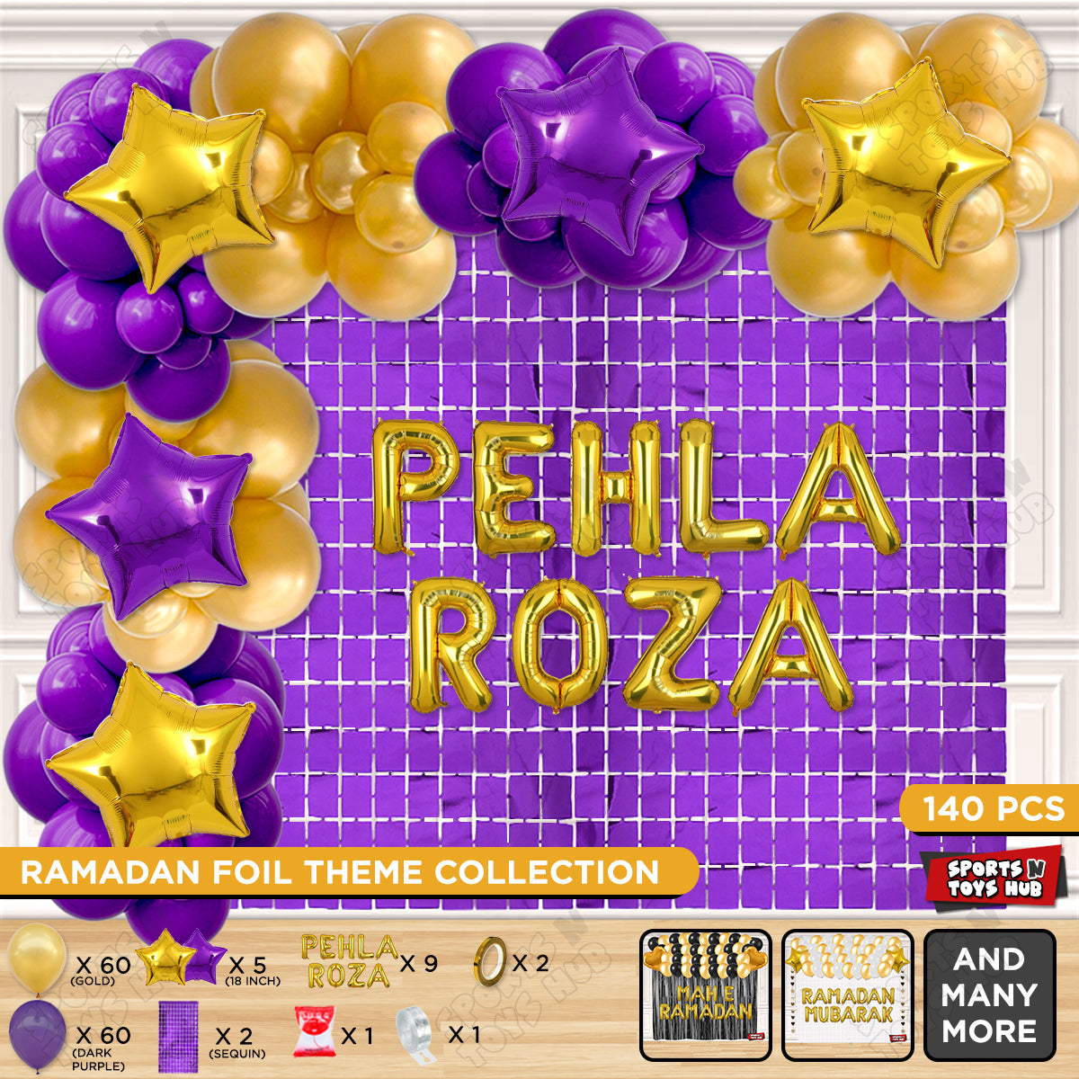Pehla Roza Foil Balloon Arch Theme Collection