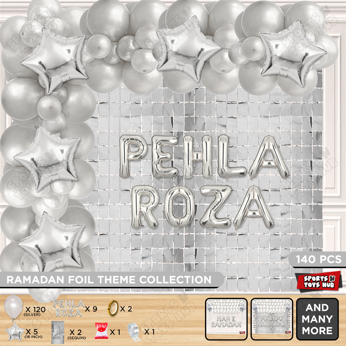 Pehla Roza Foil Balloon Arch Theme Collection
