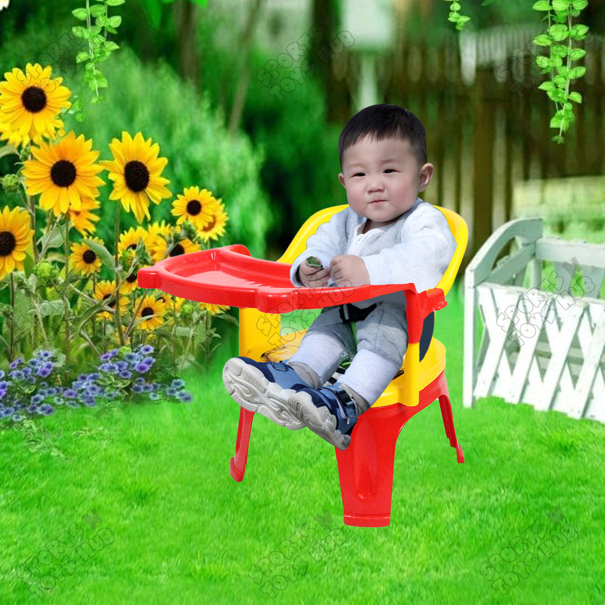 Pikachu Cartoon Printed Infant Dinning Chair