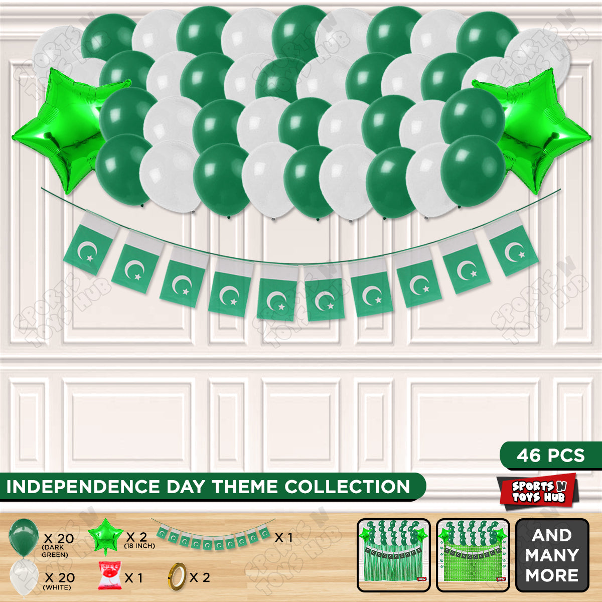 Independence Day Garland Plastic Flag/Jhandiya Theme Collection