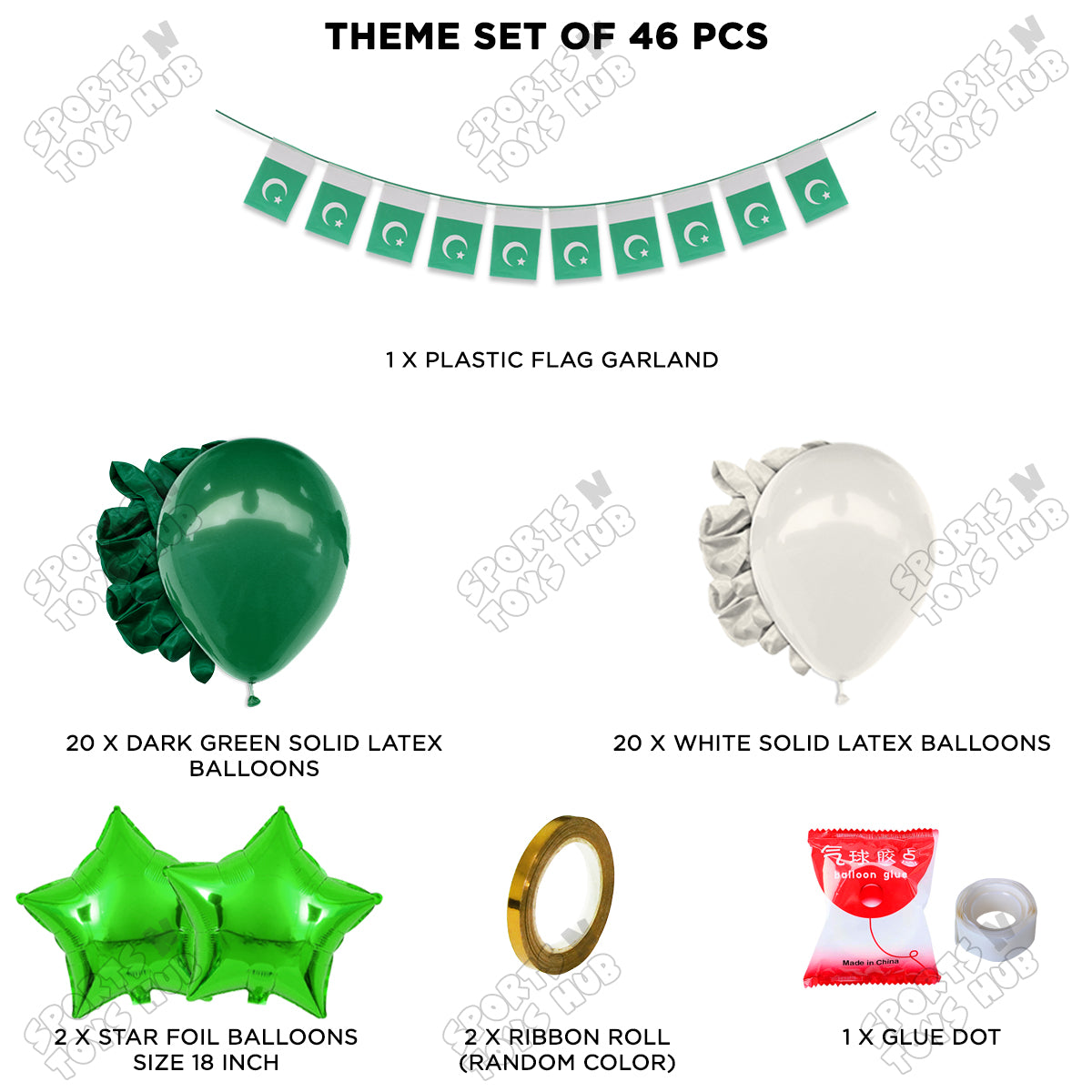 Independence Day Garland Plastic Flag/Jhandiya Theme Collection