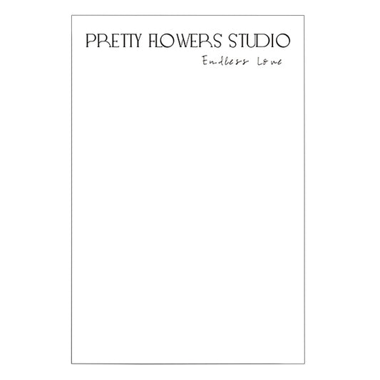 Pretty Flowers Studio White BOPP Flower Wrapping Sheets Pack of 20 – Premium Waterproof Bouquet for Fresh Flowers, Floral Arrangements, Wedding Bouquets, Florist Supplies, Gift Wrapping & Flower Packaging