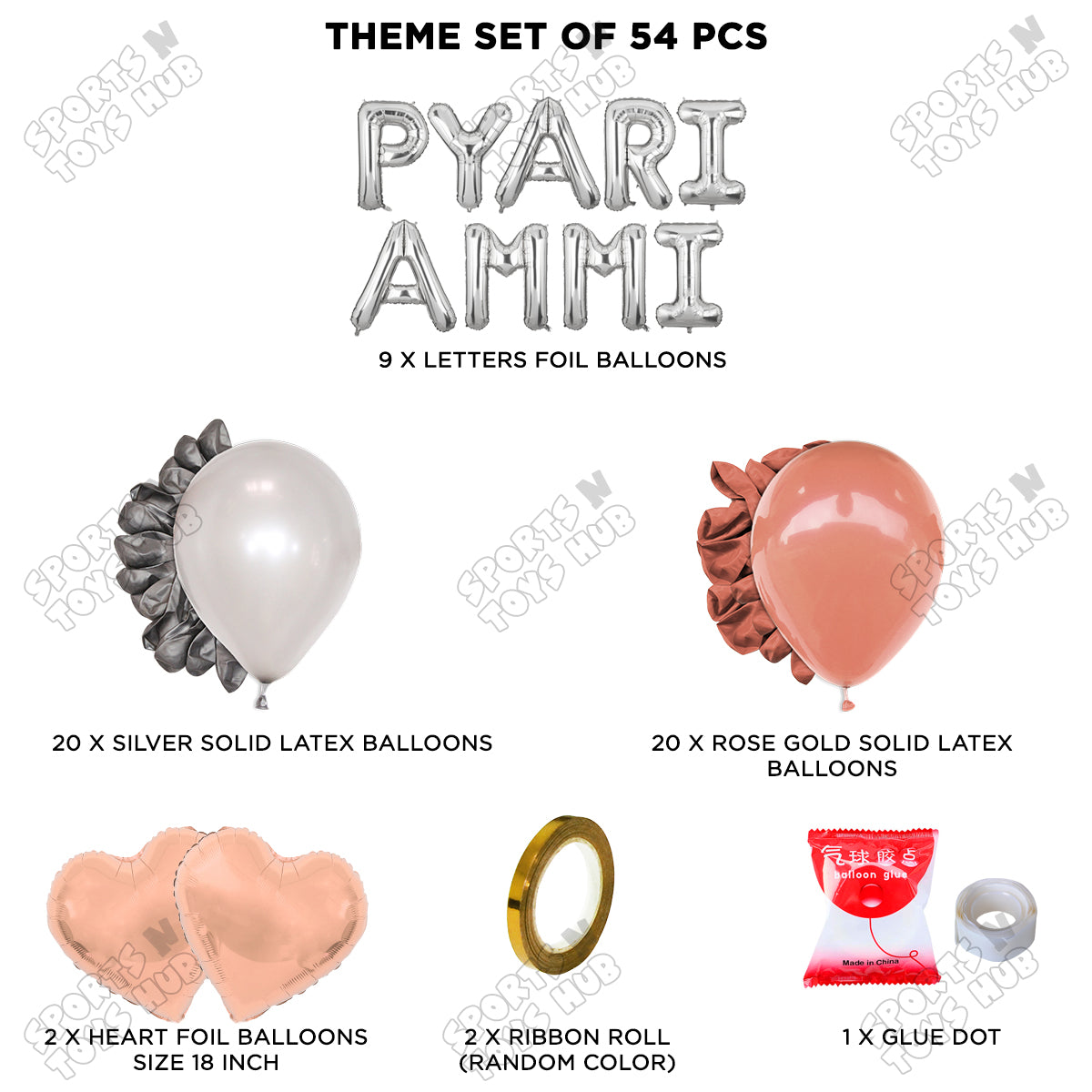 Pyari Ammi Foil Letter Garland Theme Collection