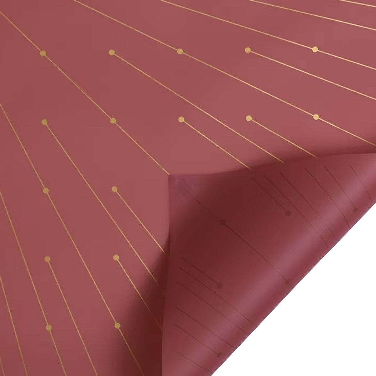 Meteor Shower Linear Orbicular Pattern Translucent Floral Wrapping Sheets