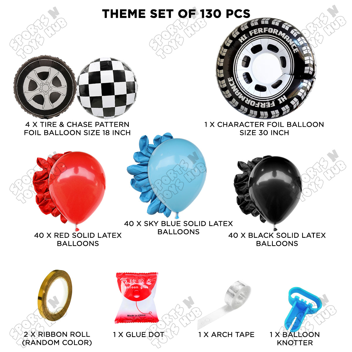 Racing Tire Garland Theme Set