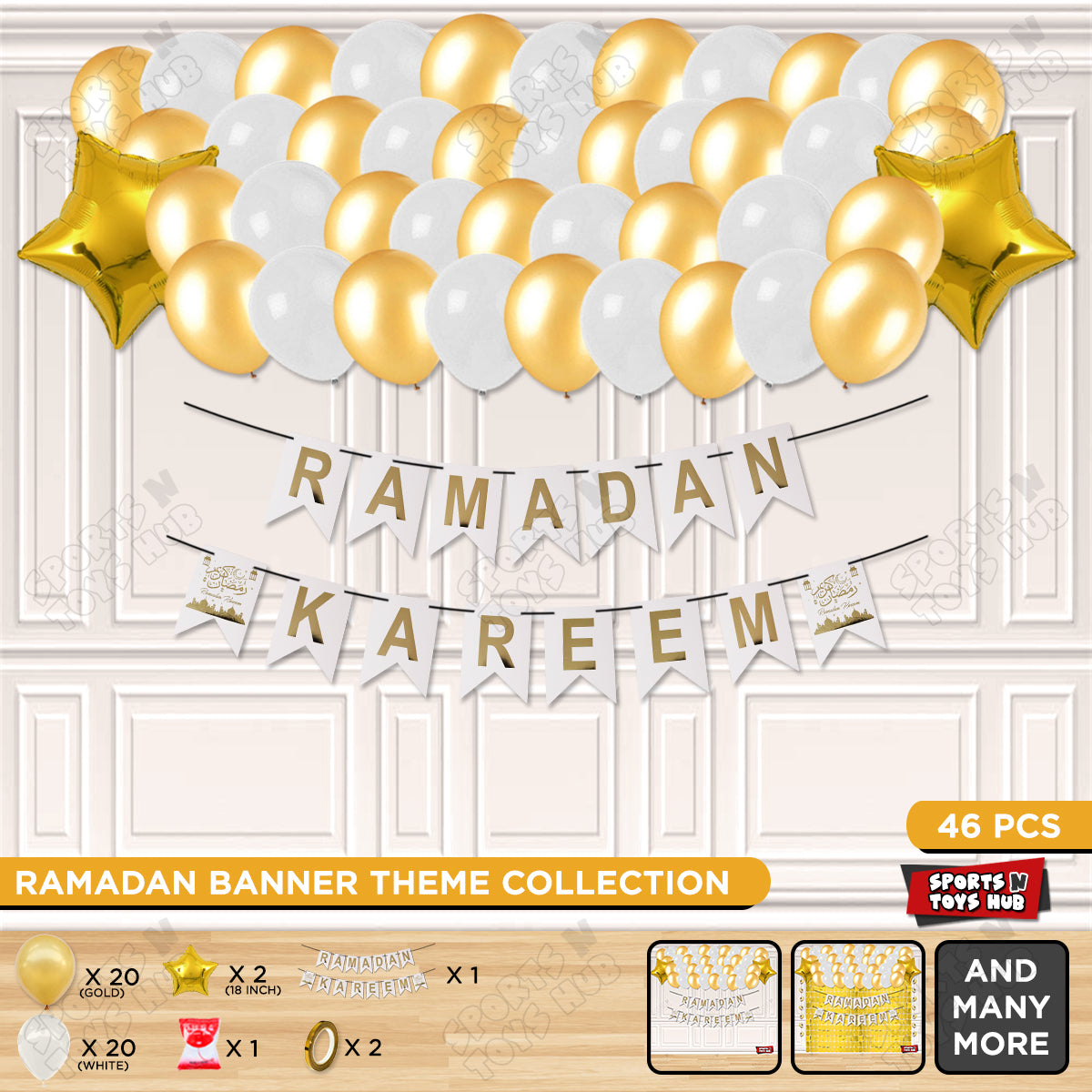 Ramadan Kareem Card Banner Theme Collection - White