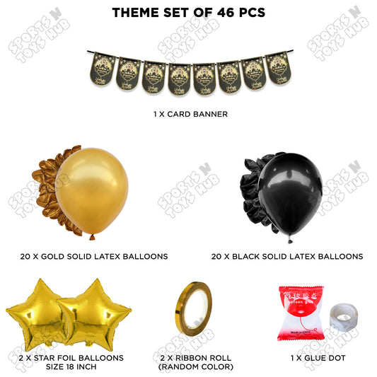 Ramadan Kareem Black Midnight Noor Card Banner Theme Collection