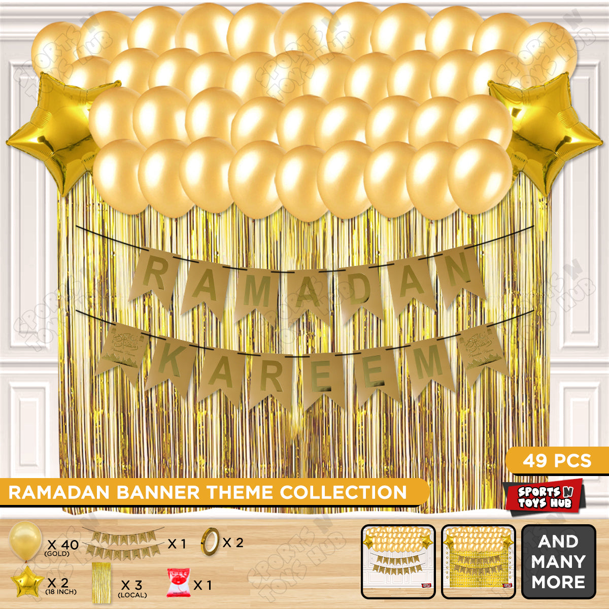 Ramadan Kareem Card Banner Theme Collection - Gold