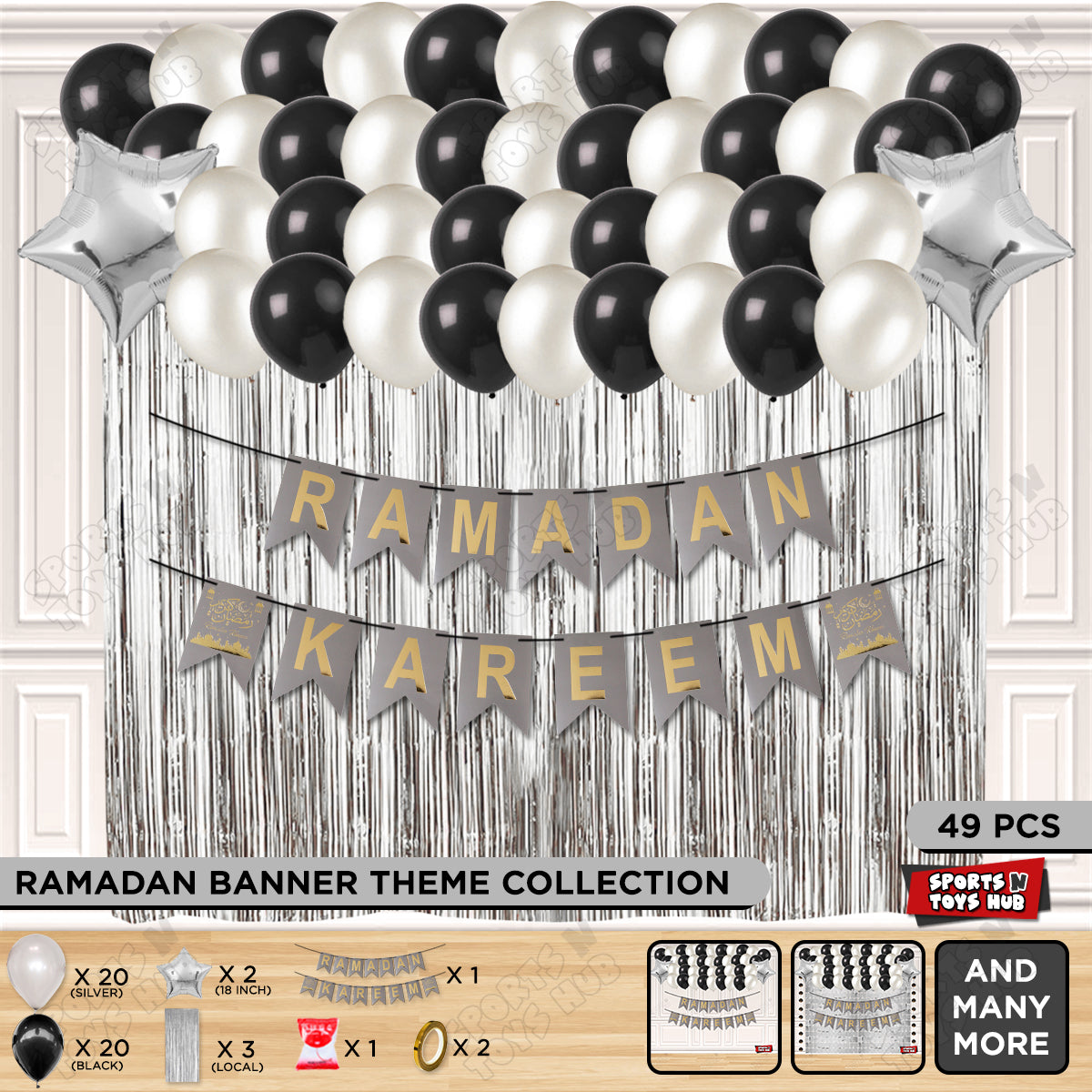 Ramadan Kareem Card Banner Theme Collection - Silver