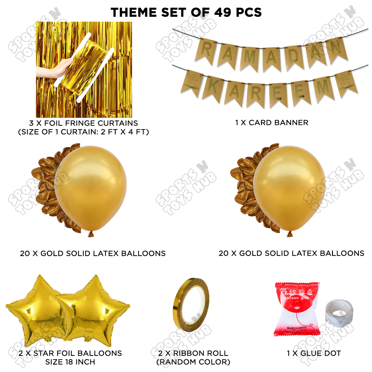 Ramadan Kareem Card Banner Theme Collection - Gold