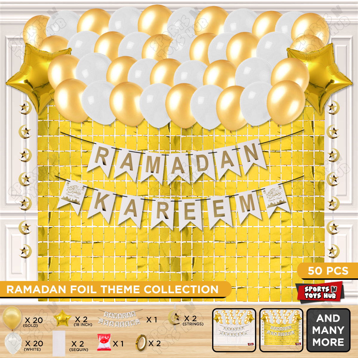 Ramadan Kareem Card Banner Theme Collection - White