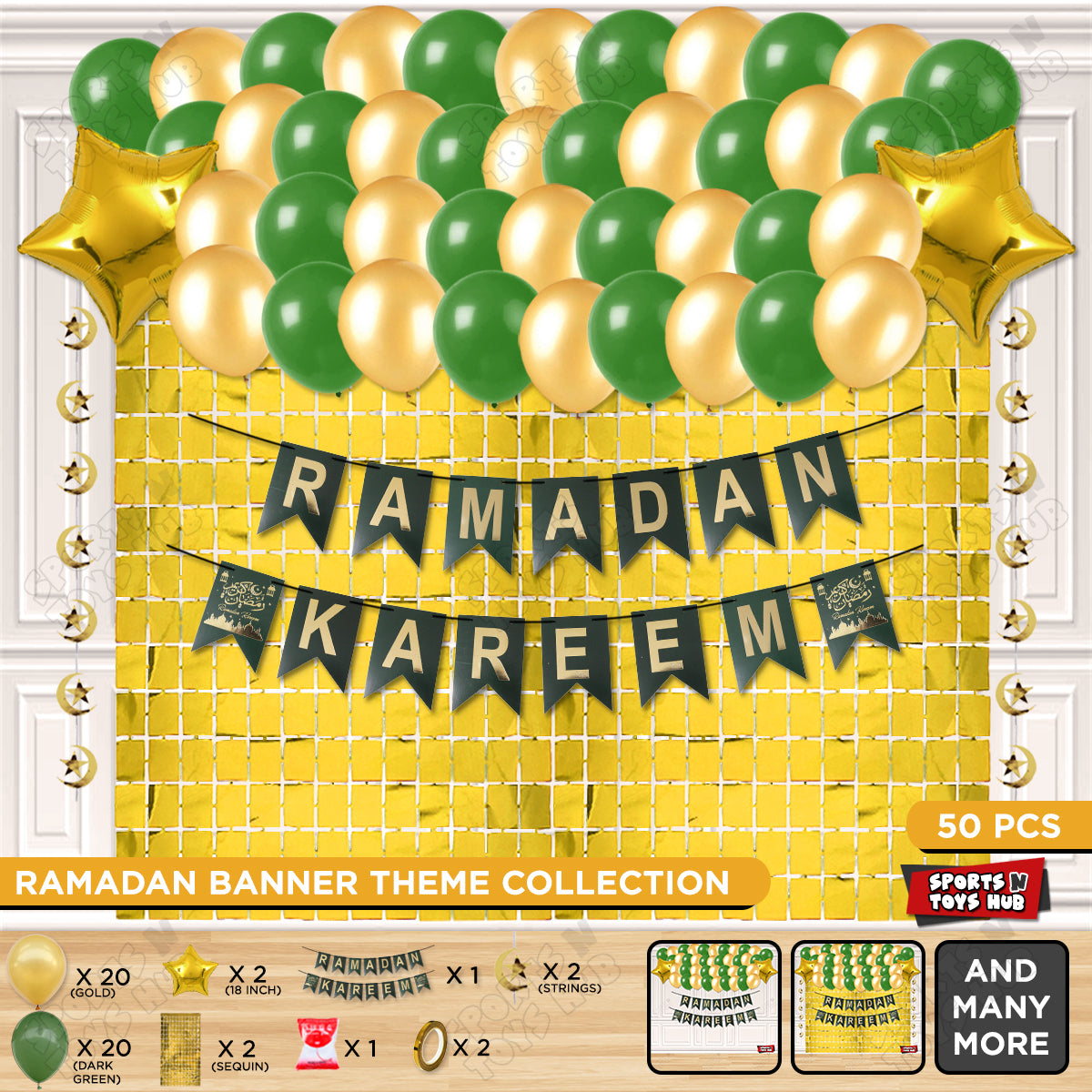 Ramadan Kareem Card Banner Theme Collection - Green